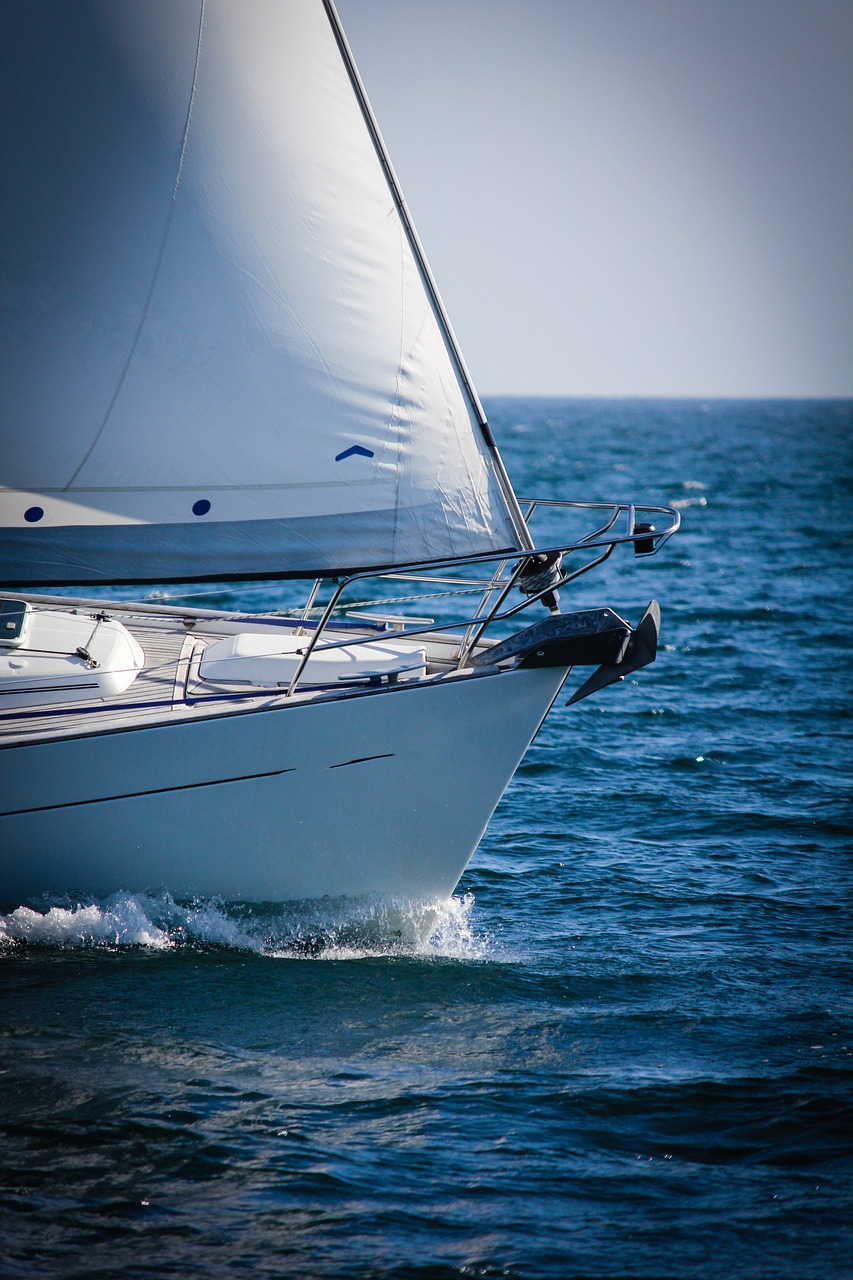 yacht, sailing, sea
